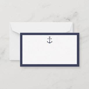 Nautic Navy Blue Anchor Hochzeitsratgeber und Wüns Hinweiskarte