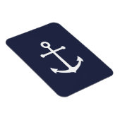 Nautic Navy Blue Anchor Magnet (Rechte Seite)
