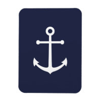 Nautic Navy Blue Anchor