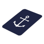 Nautic Navy Blue Anchor Magnet (Linke Seite)