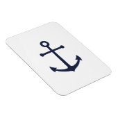 Nautic Navy Blue Anchor Magnet (Rechte Seite)