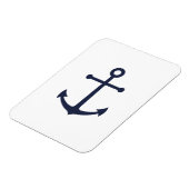 Nautic Navy Blue Anchor Magnet (Linke Seite)