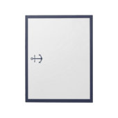 Nautic Navy Blue Anchor Notizblock (Rotiert)