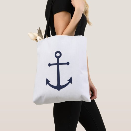 Nautic Navy Blue Anchor Tasche (Von Nahem)