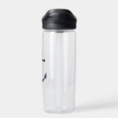 Nautic Navy Blue Anchor Trinkflasche (Rückseite)