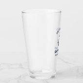 Nautic Navy Blue Custom Captain Boat Name Glas (Rechts)