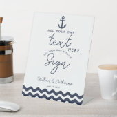 Nautic Navy Blue Erstellen Sie Ihr eigenes Poster Sockelschild (In SItu)