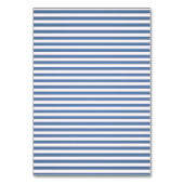 Nautic Navy Blue Tying Stripes Wedding Tischnummer (Rückseite)