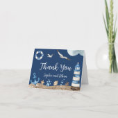 Nautic Navy Danke Baby Showcard (Vorderseite)