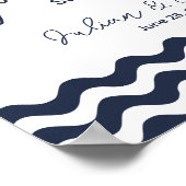 Nautic Navy Sparkler senden ab Poster (Ecke)