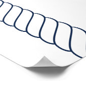 Nautic Night Before Probe Dinner Willkommen Poster (Ecke)