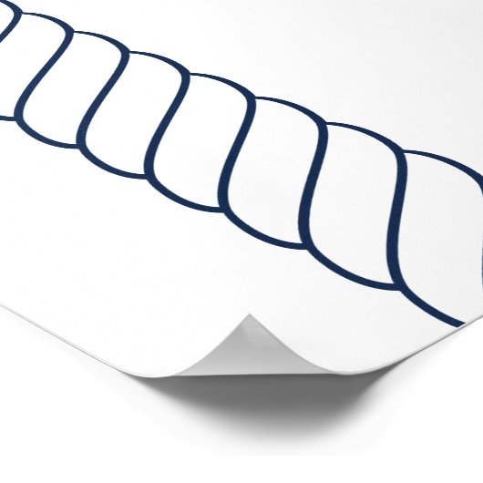 Nautic Night Before Probe Dinner Willkommen Poster (Ecke)