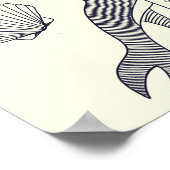 Nautic Old Sailor Tattoos Collage Poster (Ecke)