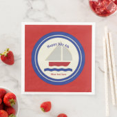 Nautic Patriotic Paper Napkins Serviette (Beispiel)