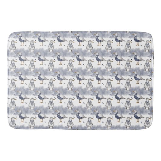 Nautic Pattern Bath Mat Badematte (Vorderseite)