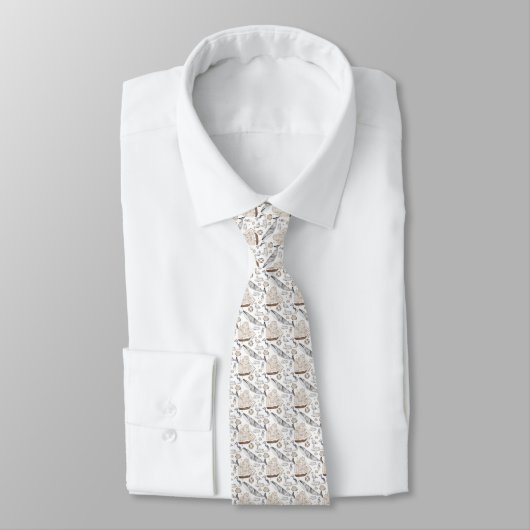 Nautic Pattern Neck Tie Krawatte (Gebunden)
