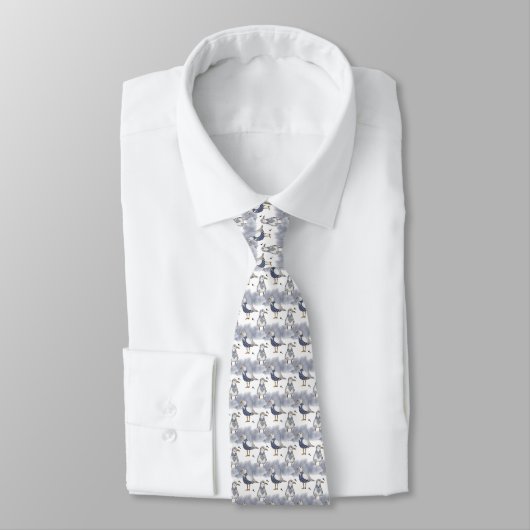 Nautic Pattern Neck Tie Krawatte (Gebunden)