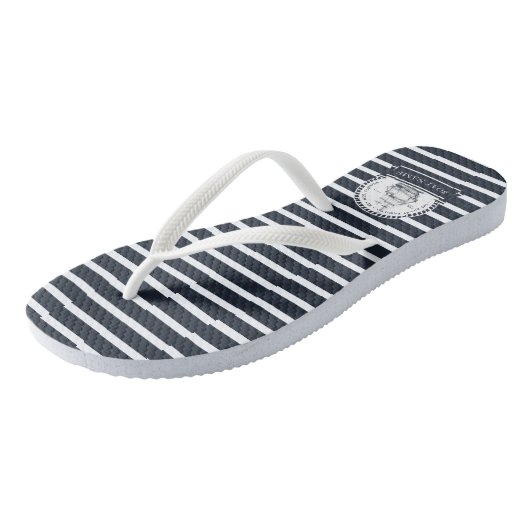 Nautic Personalisiert Blue Badesandalen (Schrägansicht)
