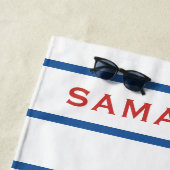 Nautic Personalisiert Nantucket Strandtuch (Beispiel)