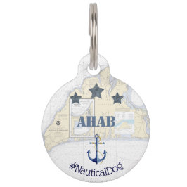 Nautic Pet Tag | Anchor Stars Martha's Vineyard Haustiermarke