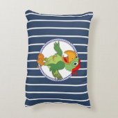 Nautic Pirate Parrot Dekokissen (Rückseite(Vertikal))