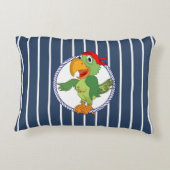 Nautic Pirate Parrot Dekokissen (Rückseite)