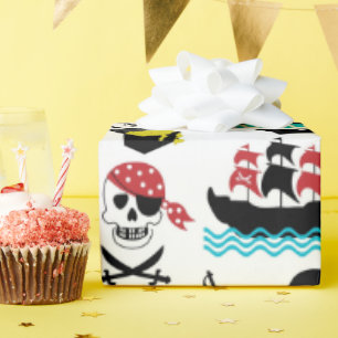 Nautic Pirate Wrapping Paper Geschenkpapier