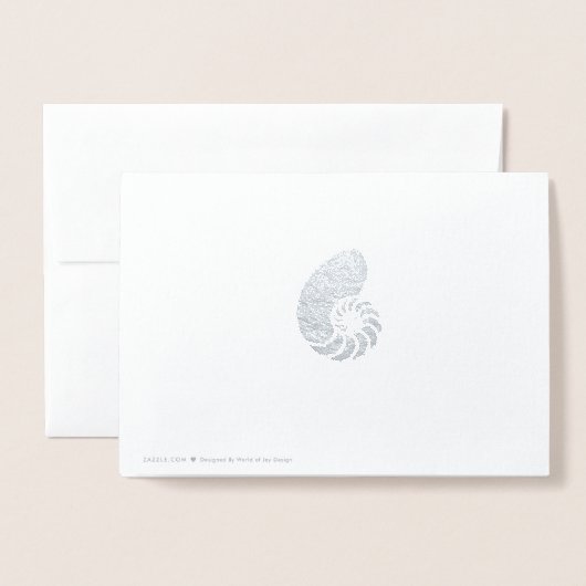 Nautic Preppy ⎥ Foto Danke Foil Card Folienkarte (Rückseite mit Umschlag)