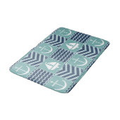 Nautic Quilt Bath Mat Badematte (Schrägansicht)