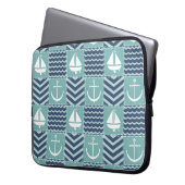 Nautic Quilt Laptop Sleeve (Vorderseite Links)