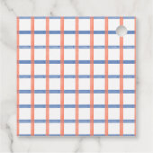 Nautic Red Blue Lobster Gefallen am Tag Geschenkanhänger (Rückseite)