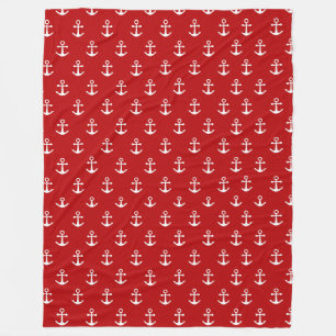 Nautic Red Fleecedecke