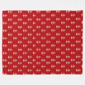 Nautic Red Fleecedecke (Vorderseite (Horizontal))