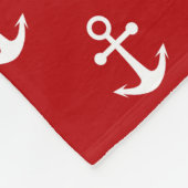 Nautic Red Fleecedecke (Ecke)