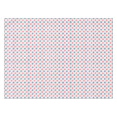 Nautic Red White Blue Fun Patriotic Feier Tischdecke (Vorderseite (Horizontal))