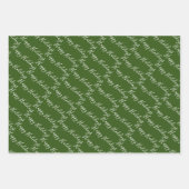 Nautic Red White & Green Geschenkpapier Set (Vorderseite 3)