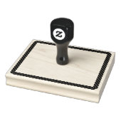 Nautic Rope Drehung Cartoon Rechteckige Rahmen Gummistempel (Stempel)