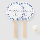 Nautic Rope Formal Welcome White Fächer (Vorne und Hinten)