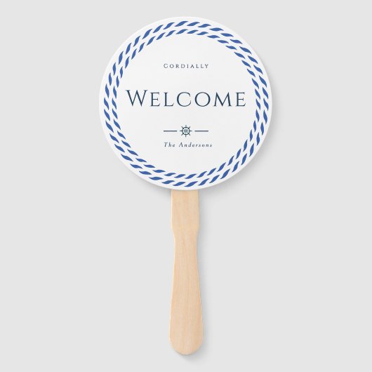 Nautic Rope Formal Welcome White Fächer (Vorderseite)
