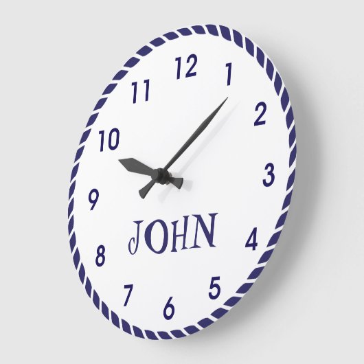 Nautic Rope Große Wanduhr (Winkel)