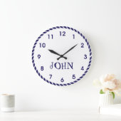 Nautic Rope Große Wanduhr (Zuhause)