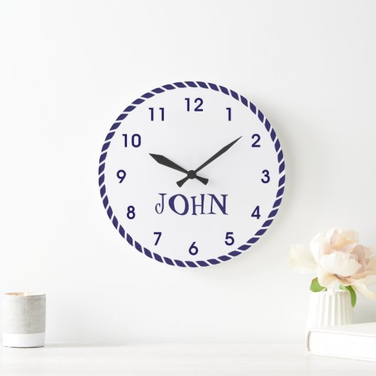 Nautic Rope Große Wanduhr (Zuhause)