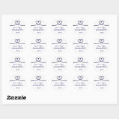 Nautic Rope Heart KNOT Wedding Bridal Sticker (Blatt)