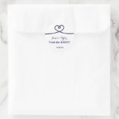 Nautic Rope Heart KNOT Wedding Bridal Sticker (Tasche)