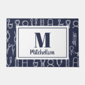 Nautic Rope kennt Familiennamen Fußmatte (Vorderseite)