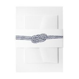 Nautic Rope Knot Minimal Hochzeit Einladungsbanderole