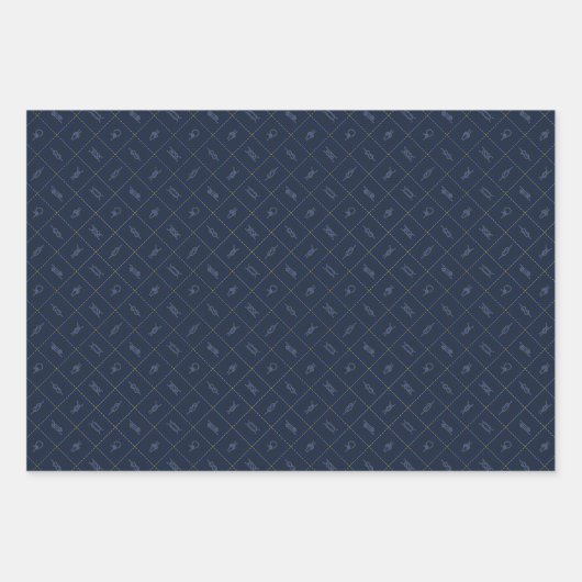 Nautic Rope Knot Pattern Geschenkpapier Set (Vorderseite 2)