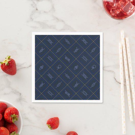 Nautic Rope Knot Pattern Serviette (Beispiel)