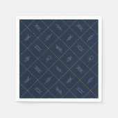 Nautic Rope Knot Pattern Serviette (Vorderseite)