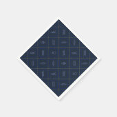 Nautic Rope Knot Pattern Serviette (Ecke)
